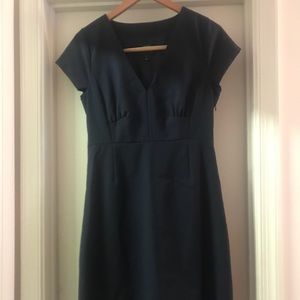 Navy Blue Pinstripe J. Crew Dress